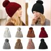Windproof Knitted Hats Thickening Beanie Hats Warm Wool Hat Women
