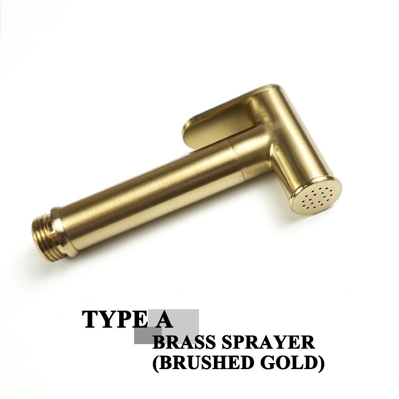 Матовый золотой черный ванная комната ручной биде спрей душевой гарнитур туалетный распылитель тканевый подгузник биде кран латунь SUS304 ручной Shattaf