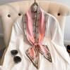 Fashion Print Hair Ribbon Scarf Women Neck Tie Bag Scarfs Satin Silk Skinny Headscarves Ladies Foulard Floral Bands New