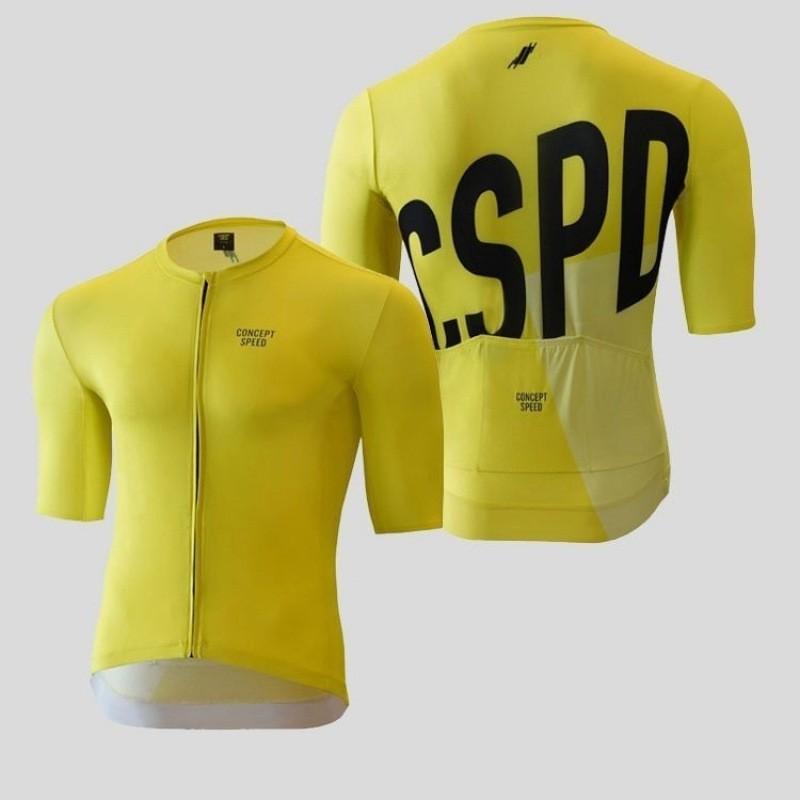 CSPD Men Women Milk Silk Short Sleeve Cycling Jersey Breathable Road Mountain Bike Top