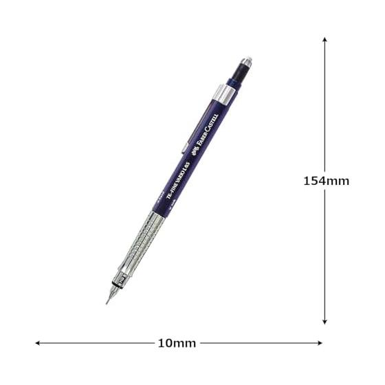 Механический карандаш Faber-Castell 0,5 мм, Vario Indigo, 355427 - Металлический захват, Нескользящий дизайн для точной работы, Стабильное письмо, Надежное крепление грифеля для
