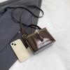 Yogodlns  Korean Fashion Square Box Handbag Women's Mini Crossbody Bag Simple Urban Style PU Material Small Square Bag