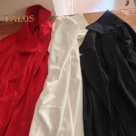 Женский пиджак с лацканами, длинный рукав, кардиган, однотонный, открытый спереди, приталенный пиджак, деловая верхняя одежда