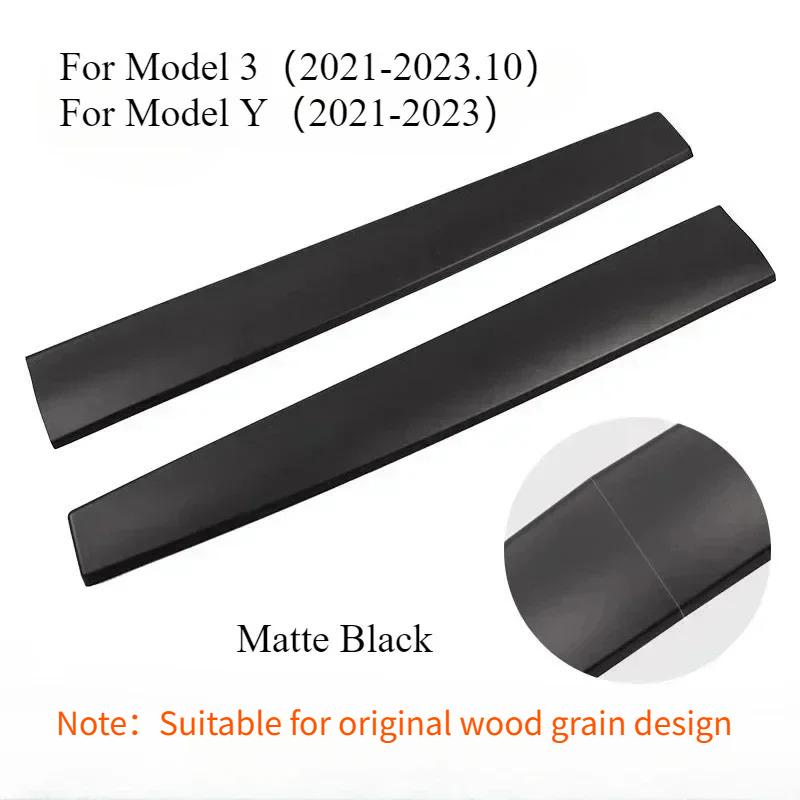 Dashboard Trim Strip for Tesla Model 3 Y Center Console Panel Sticker Cover Carbon Fiber ABS Modely Car Accessories 2017-
