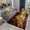 3D Осенний Желтый Ковер из Кленовых Листьев Современный Кухонный Коврик для Ванной Противоскользящий Входной Коврик Ковер для Спальни Гостиной Балкона