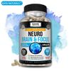 Капсулы Neuro Focus, ДМАЭ ДГК Гинкго Билоба Бакопа Моньери Родиола Розовая Витамин B 120 Растительных Капсул