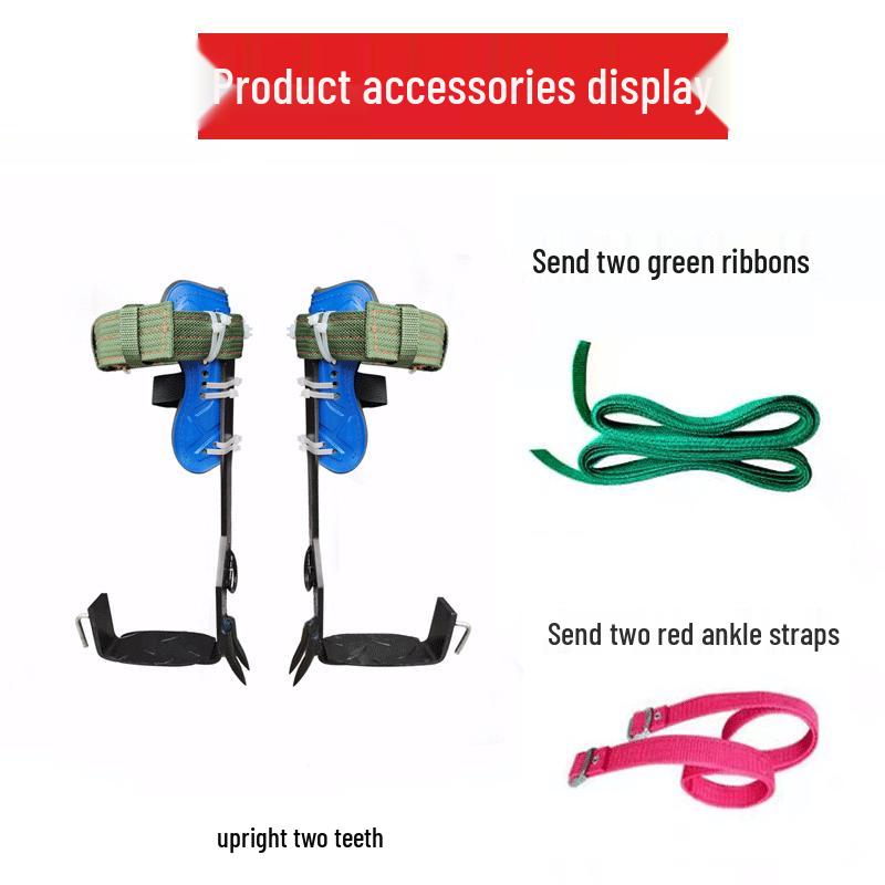 Инструмент для лазания по деревьям: Вертикальные шипы для ног с большим изгибом и пряжкой для ног «оса» Железные ботинки