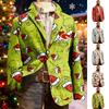Men's Ugly Christmas Corduroy Warm Pocket Suit Jacket Cardigan Men's Casual Suit