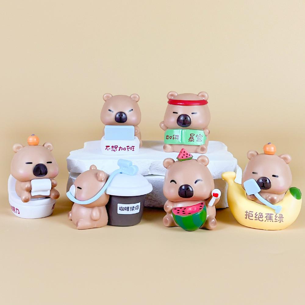 Капибара Blind Box Коллекционная фигурка из ПВХ для фанатов аниме