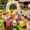 10/30pcs Farm Animals Gift Bags Birthday Party Decoration Ranch Goody Biscuit Candy Bag Baby shower Party Supplies 5