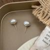 1Pair Exquisite Pearl Ear Stud Earrings For Women Luxury Vintage Earrings Temperament Korea Party Wedding Jewelry Gift