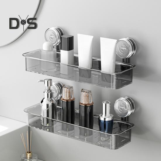 Настенная присоска для хранения вещей, прочная, несущая, простая в установке, полка для хранения мыла и косметики в ванной