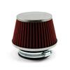 3.0inch Cold Air Intake Filter Red Universal Washable Reusable for Sport Racing Car Engine Intake Pipe 76mm High Flow Air Filter