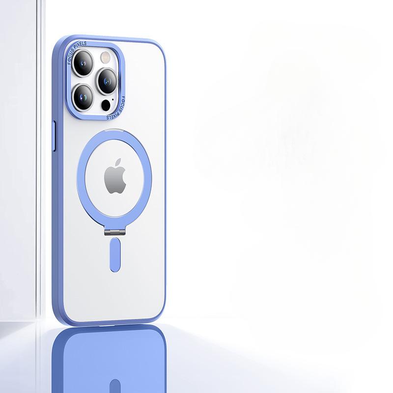 Магнитный чехол-подставка для iPhone 16 15 14 13 12 11 Pro Max Чехол для телефона с подставкой для громкой связи и сильной беспроводной зарядкой MagSafe
