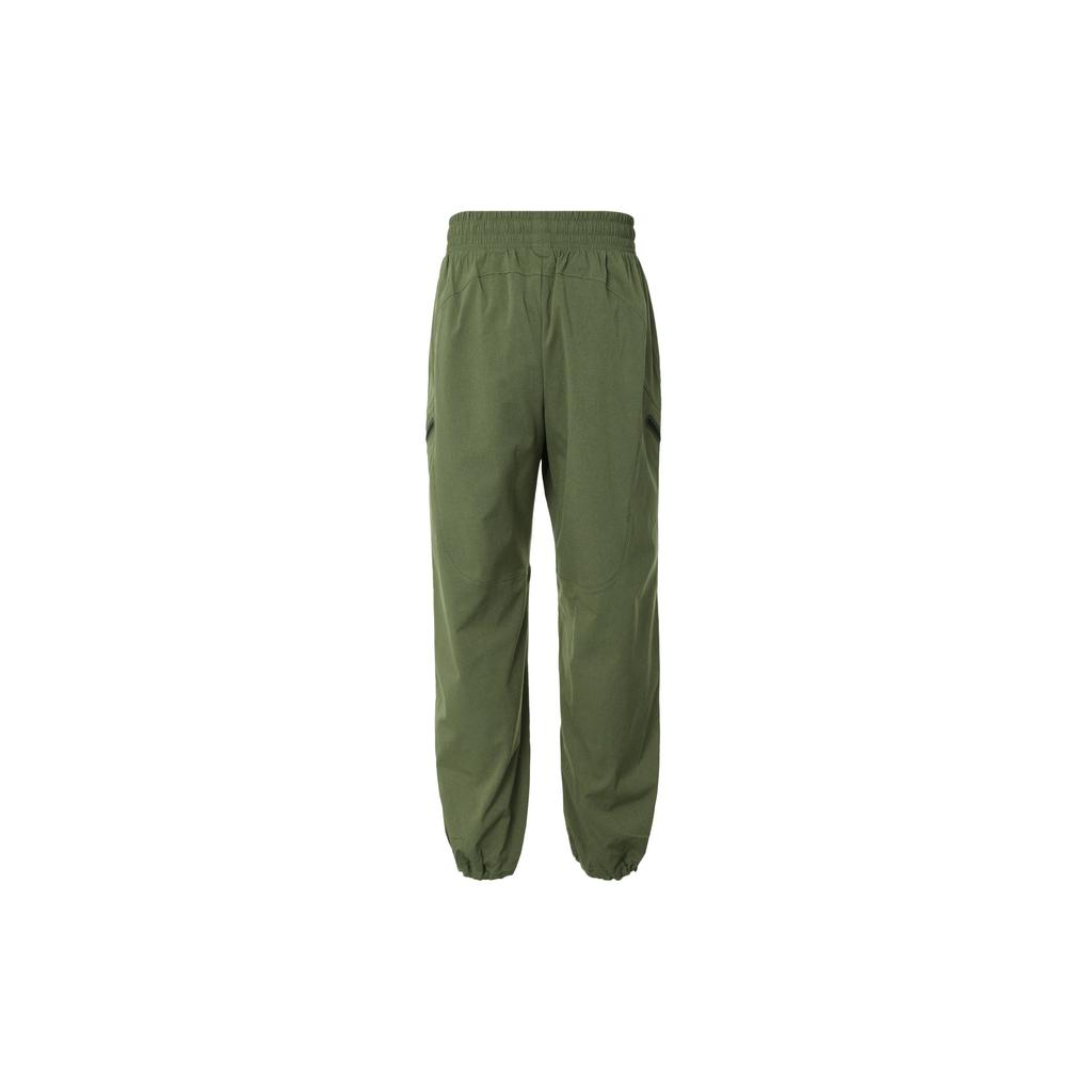 Under Armour Solid Color Logo Print Lace-Up Loose Cargo Pants Men Bottoms Green 1383782-390