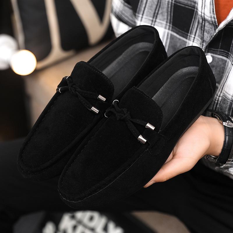 Весенняя и летняя повседневная обувь модная обувь мужская обувь Doudou мужская ленивая обувь overfitting трендовая мужская обувь с одной педалью тканевая обувь