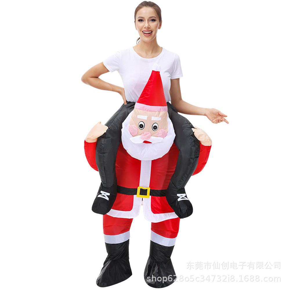 Claus Inflatable Santa Costume For Themed Party Stage Performance Fashion Gift