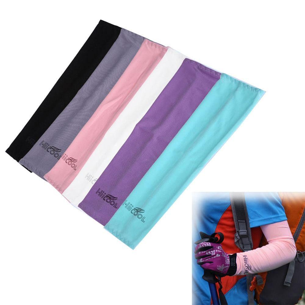 1Pair Summer Athletic Basketball Sport Cover Sun UV Protection Cooling Arm Sleeves