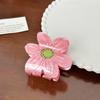 Stylish Acrylic Flower Hair Clips Available In Multiple Colors For Elegant Women's Hairstyles