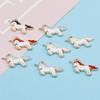 10Pcs Unicorn Charm Alloy Enamel Pendant For Bracelet Necklace Jewelry Making DIY Earring Findings
