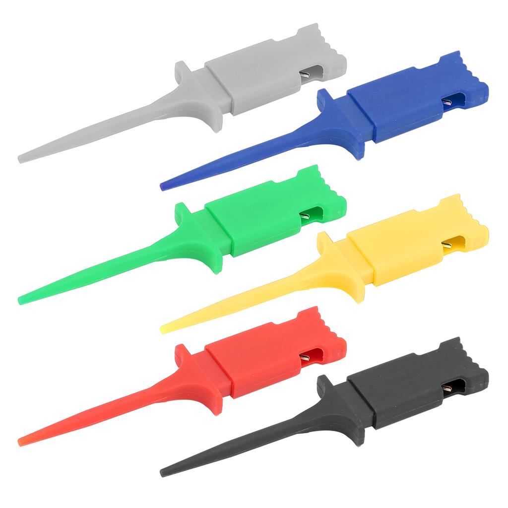 6 шт. Тестовый крючок Мини IC Тестовый зажим Набор PA Несколько цветов для ремонта и обслуживания