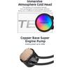 TEUCER AF-120 Water Cooler 12cm RGB Fan Processor Heatsink 120mm PC Water Cooling Radiator For intel 2011/1700/155X AMD AM4 AM5