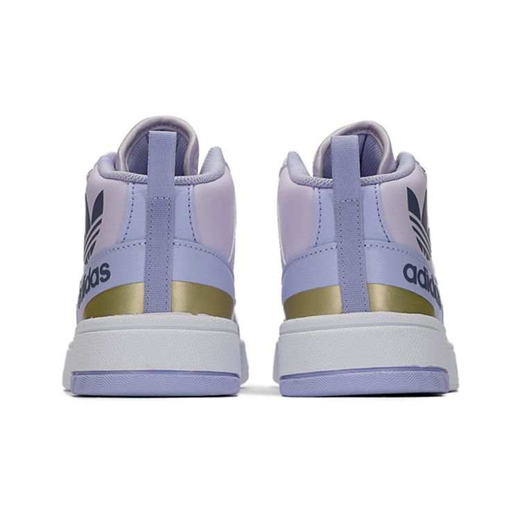 Adidas Оригинальные кроссовки Originals Post Up из кожи, устойчивые к скольжению, прочные, легкие, средней высоты, женские, фиолетовые H00217