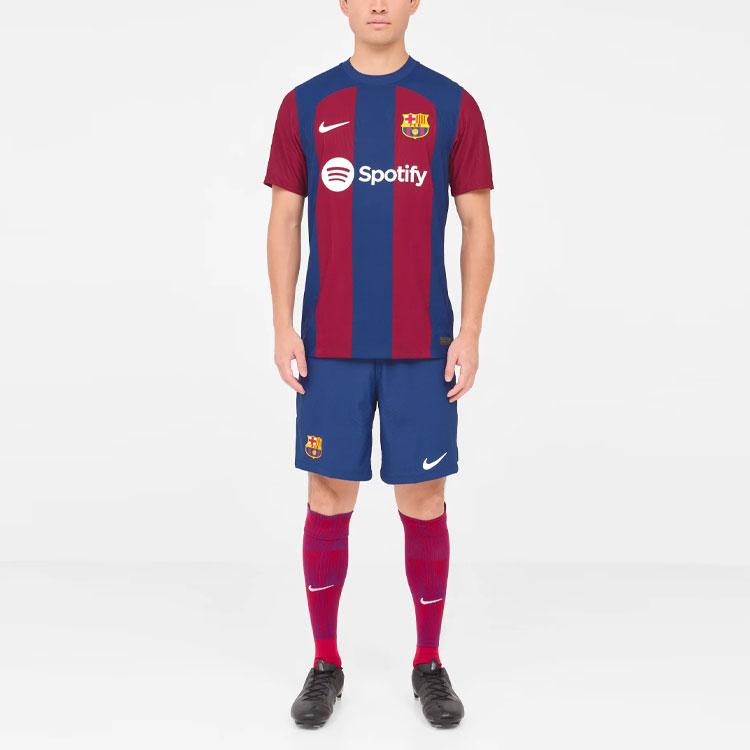 Nike Футболка мужская в полоску Barcelona 23/24 Home Player Edition, синяя DX2615-456