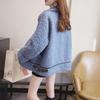Women's Winter Oversized Lambskin Lapel Cardigan - Korean Style Thickened Sweater