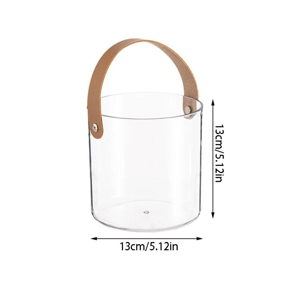 Прозрачное ведро для хранения, многофункциональное ведро для фруктов и льда, модные ленивые цветочные горшки