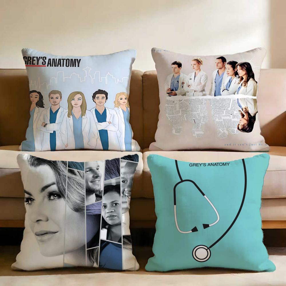G-Greys Anatomy Cushion Cover Home & Car Multi-Scene Pillow Cover - Reversible, Soft & Durable for Daily Use