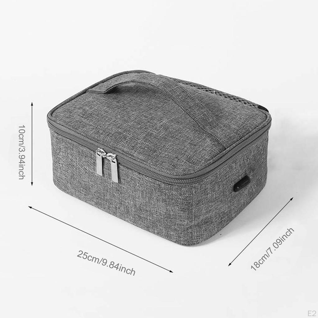 Компактный USB-подогреватель для еды с ручкой, сумка для подогрева обеда для путешествий и использования на открытом воздухе