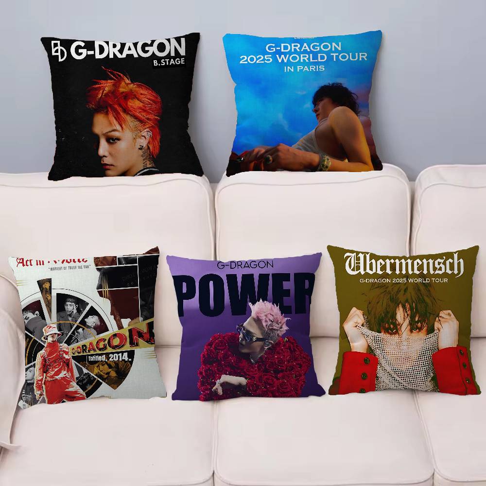 Корейский певец G-G-Dragon Наволочка Чехол для диванной подушки Декор для дома Подарок детям