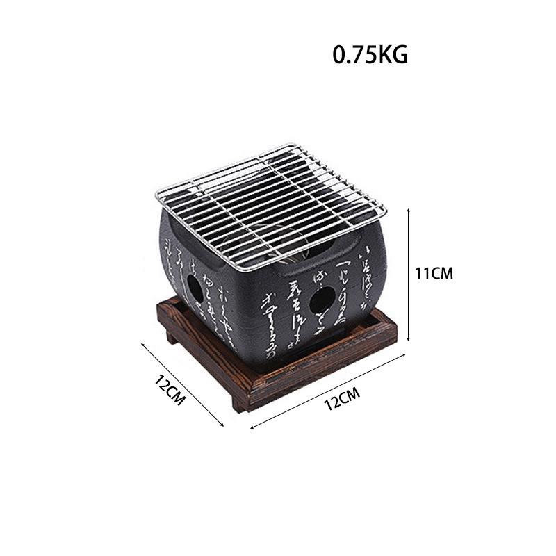 Портативный гриль-барбекю Корейская кухня Угольная печь для барбекю Угольная печь для приготовления пищи Бытовая уличная многоразовая коробка для гриля