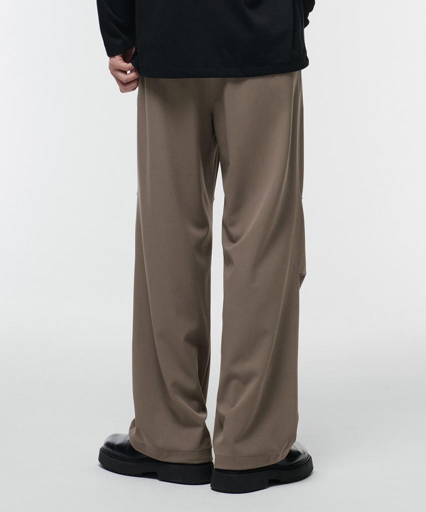 MUSINSA STANDARD Parachute Banding Slacks [Dusty Beige]