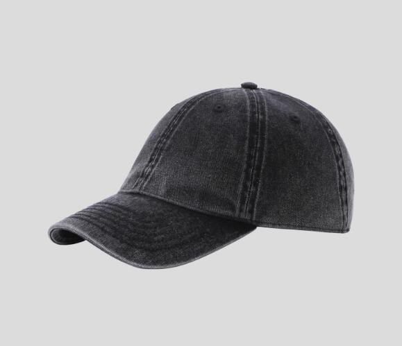JAC22 M6140 Vintage Unisex Casual Baseball Cap Snowflake Washed Duckbill Denim Hat with Sun Protection