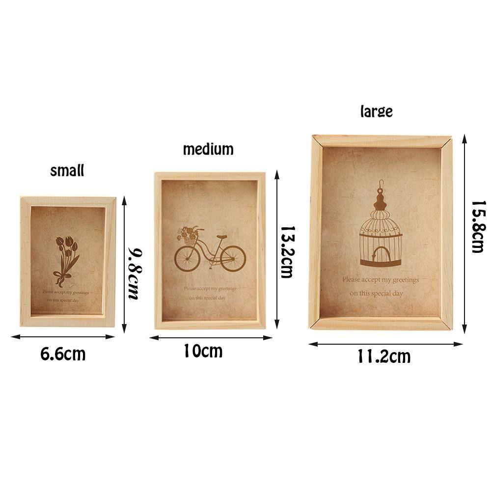 Family Wedding Decor Art Wooden Vintage Photo Frame Picture Holder
