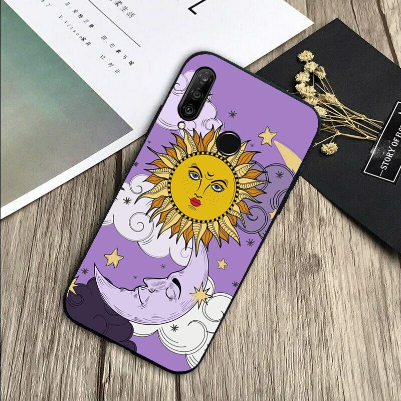СУН И МУН Мистический Зодиак Для Huawei Nova 12s 12i 11i 7i 8i Y73 Y70 Y90 Y60 Y72 Y61 Y91 9 10 SE P30 Pro P40 Lite Чехол
