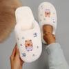 Flat Fur Slippers Women Shoes Woman Warm Home Crystal Cute Pig Covered Toe Furry Slippers Flip Flops Slides Floor Women Shoes