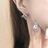 Серьги-пусеты Xingshou с цирконом, нишевый дизайн, серьги высокого класса, милый прохладный стиль, серьги-звездочки, французские серьги женские