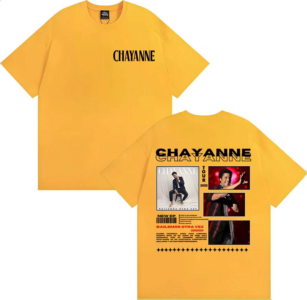 Chayanne Bailamos Otra Vez Tour 2025 Cover Tshirts Unisexs Clothing Hip Hop Pop Music Tshirt Casual Oversized T Shirt Streetwear