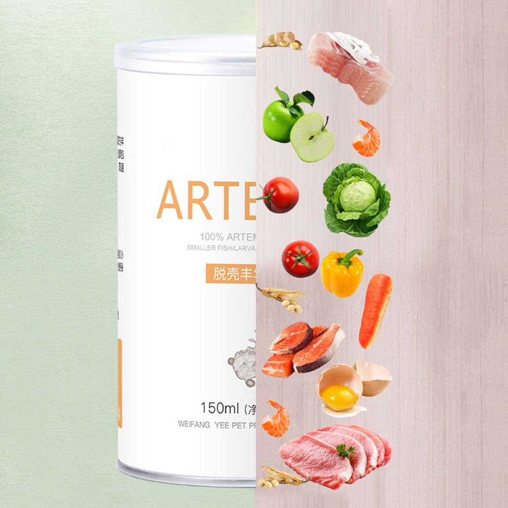 150ml Aquarium Hatching Tropic Fish Food for Feeding Baby Fishes Artemia Shelling Eggs Brine Shrimp Shelling Eggfood