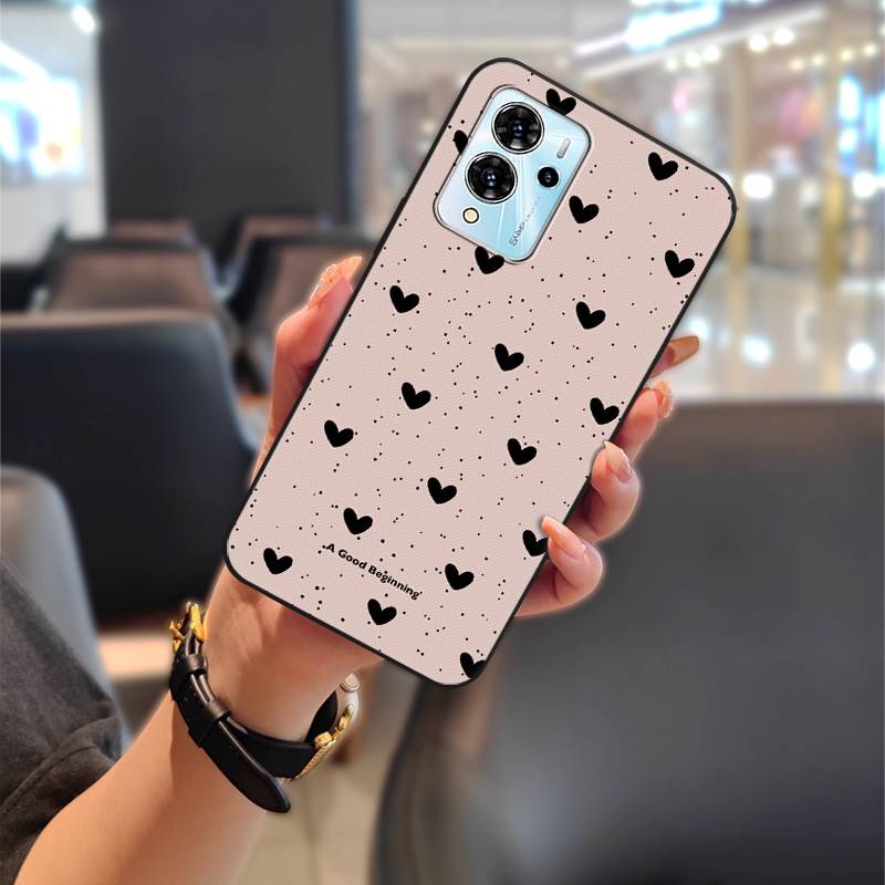 Cute Back Cover Phone Case For ZTE Blade V40 Pro Full Wrap Anti-knock Phone Pouch Soft Case Shockproof Dirt-resistant