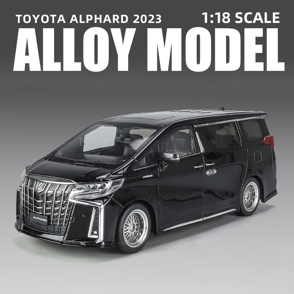 1/18 Toyota Alphard MPV Сплав Литой Игрушечная Модель Автомобиля Звук и Свет Детская Игрушка Коллекционные Предметы Подарок на День Рождения
