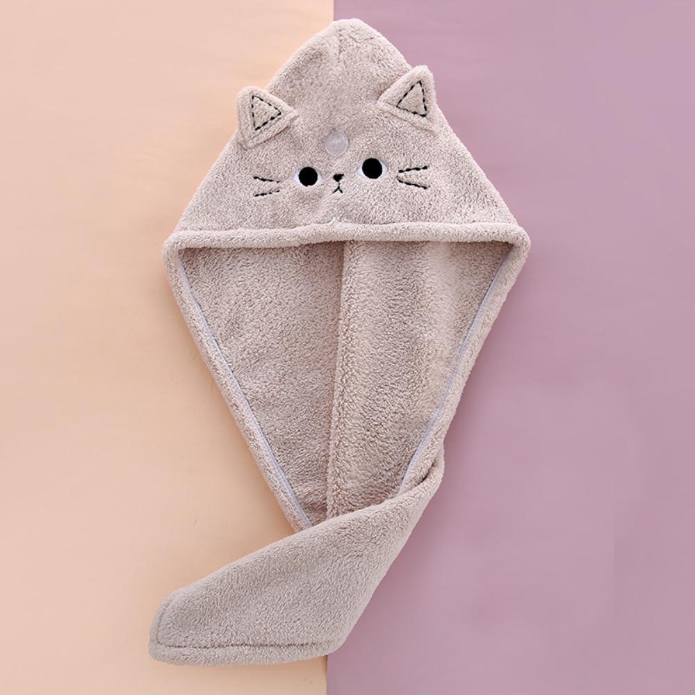 Portable Hair Cap Coral Fleece Quick Dry Hat High Quality Hair Towel