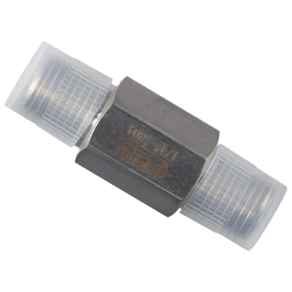 Односторонний клапан из нержавеющей стали 304, обратный клапан 1/4 дюйма NPT, прочный обратный клапан для масла, воды, газа