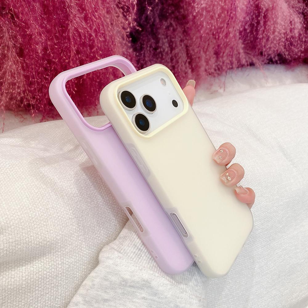 Чехол-кошелек 2 в 1 противоударный для iPhone Air 17 16 15 14 13 Pro Max Конфетный цвет Матовый жесткий чехол Гибридный корпус Мягкий чехол