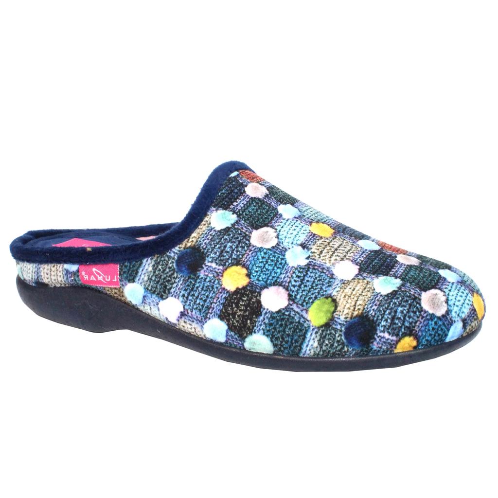 Lunar Womens/Ladies Crackle Slippers