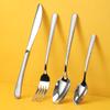304 Stainless Steel Spoon Tableware Elegant Star Diamond Cloth Crack Western Food Steak Knife Fork Spoon Dessert Spoon