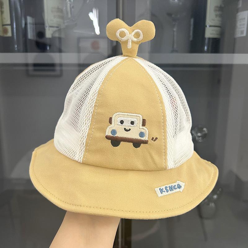 Cute Baby Bucket Hat Mesh Sun Protection Cap for 1 Year Old Boys Girls Spring Summer Breathable Shade UV Shield